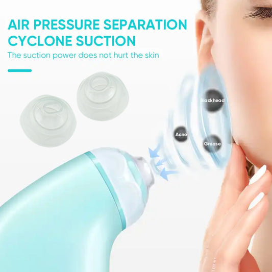 Wukusy blackhead remover vacuum machine for skin care, handheld device with lifting and massage features to reduce spots.