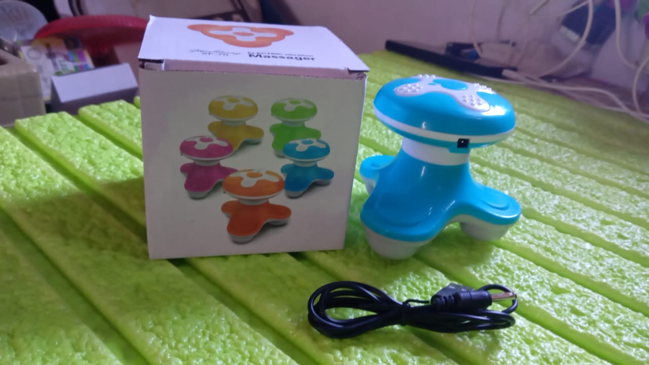 Wukusy multifunctional mini triangle electric USB massager for fatigue relief, compact health care device, battery not included