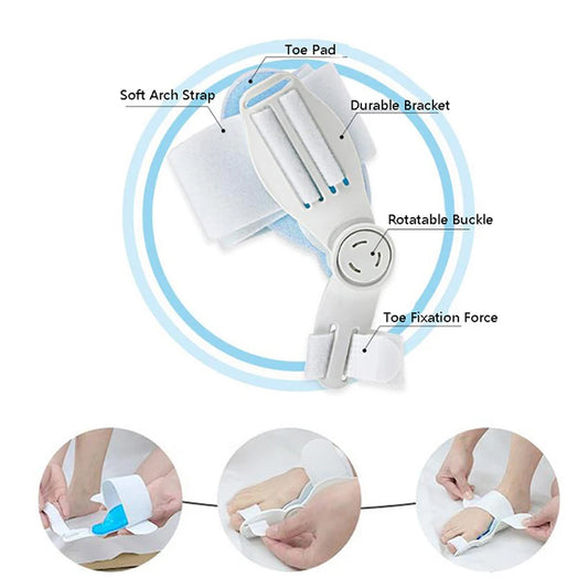 Wukusy bunion support splint and hallux valgus corrector for men and women, adjustable protective cover for bunion relief.