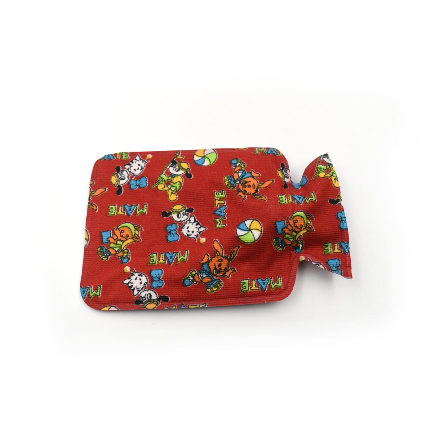 Wukusy small rubber hot water heating pad for pain relief, health care product, designed for soothing discomfort.