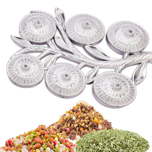 Wukusy 2238 decorative multipurpose storage tray with a tree shape, designed for home decor and serving Mukhwas or snacks