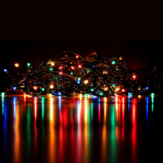 Wukusy 3-meter multi-color LED string lights for indoor and outdoor home decoration, ideal for Diwali, weddings, and festivals