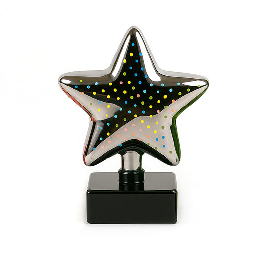 Wukusy star-shaped 3D illusion LED night lamp for home decor, featuring a glowing star design in a modern decorative style.