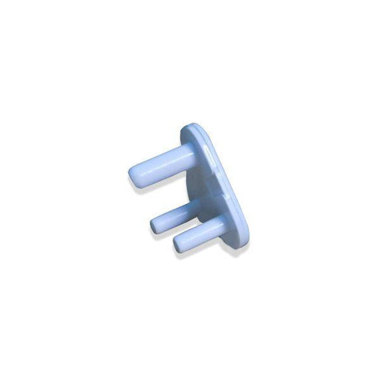 Small Wukusy 1230 safety cover guards for electric socket plugs, designed to protect children from electrical hazards.
