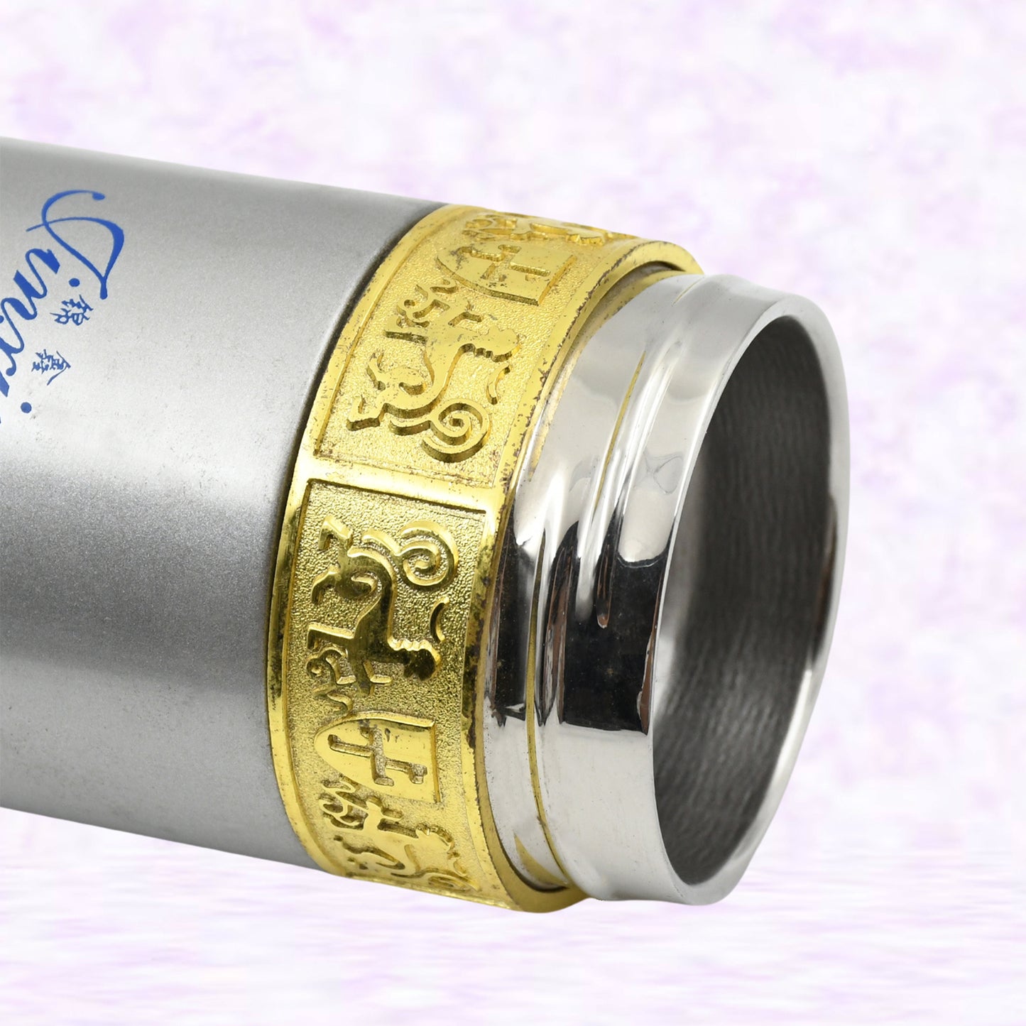 Wukusy 12810 stainless steel water bottle, 350ml, leak-proof, rust-proof, BPA-free, for hot or cold drinks at home or gym.