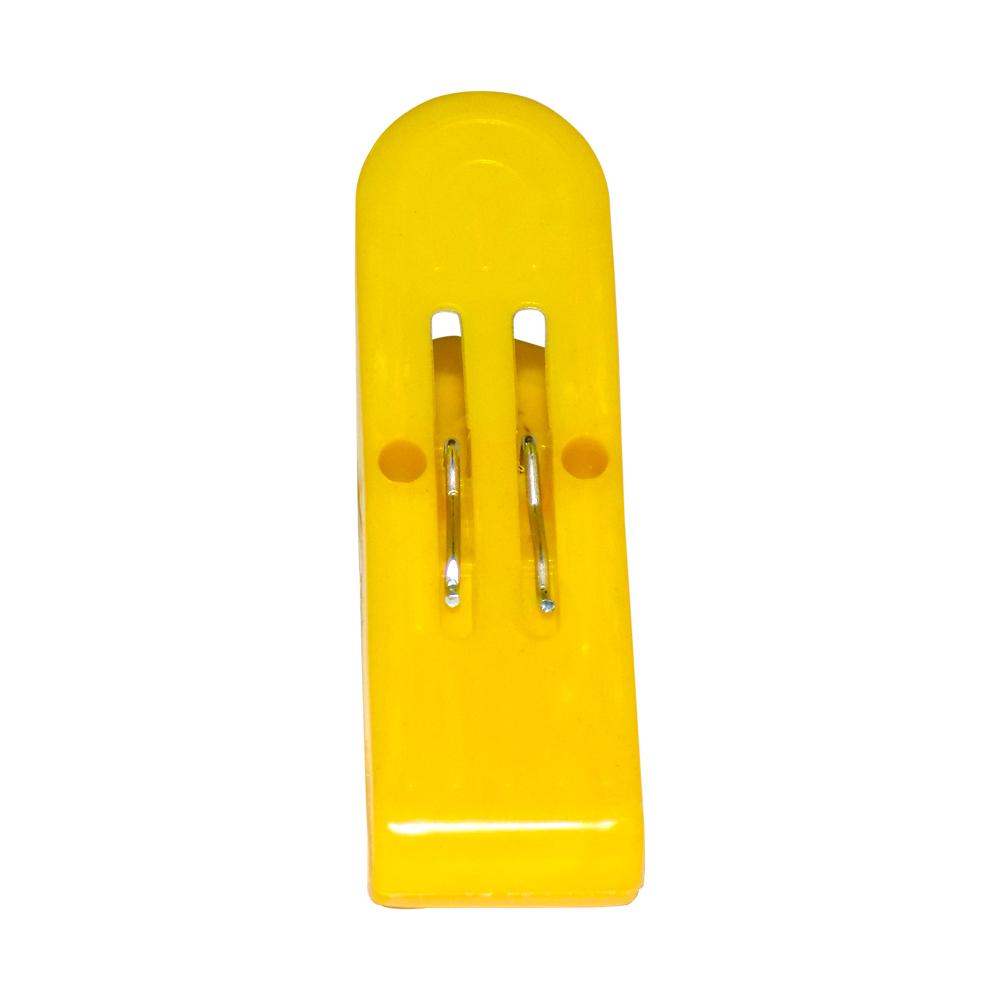 Set of 12 multicolored Wukusy plastic cloth double pin clips for fabric dyeing and home improvement projects.