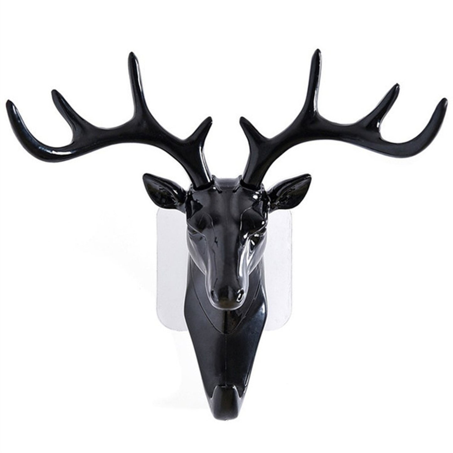 Wukusy deer head self-adhesive wall and door hook hanger for home improvement, featuring a decorative deer head design.