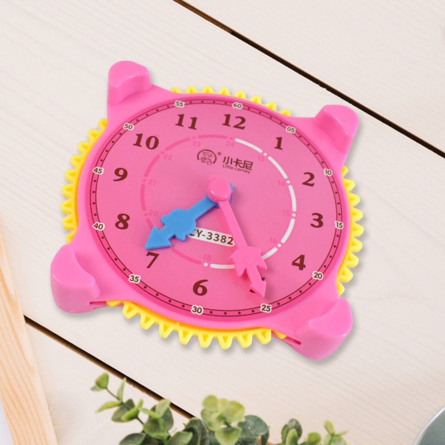 Wukusy 2-in-1 navigation compass with north-south direction and clock, suitable for home improvement projects, shown on a white background.