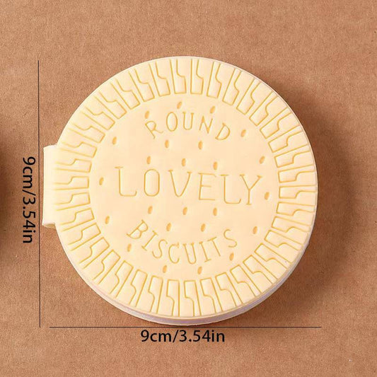 Wukusy 4145 round biscuits-themed diary notebook with original biscuit scent, used for writing practice and early learning activities.