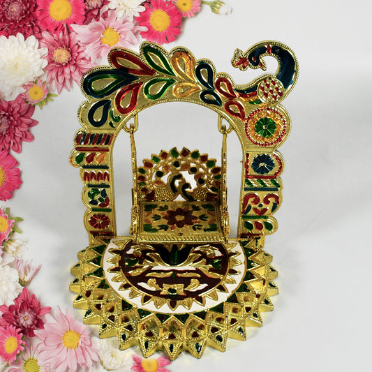 Decorative Bal Gopal Zula swing by Wukusy, premium look home decor piece suitable for home, office, or restaurant settings.