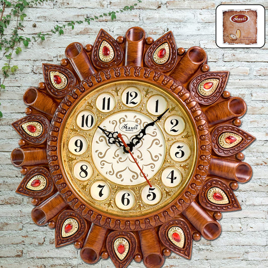 Wukusy stylish new model analog wall clock with modern design, ideal for home improvement and decor.