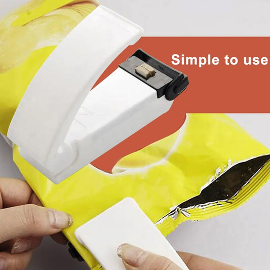 Wukusy B Grade multifunctional household mini portable sealer, compact and useful for sealing food and household items.