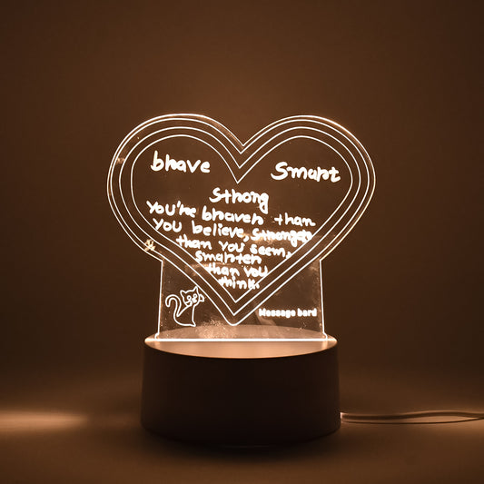 Wukusy 3D acrylic creative visualization lamp with decorative design and pen, ideal for home improvement and modern decor.