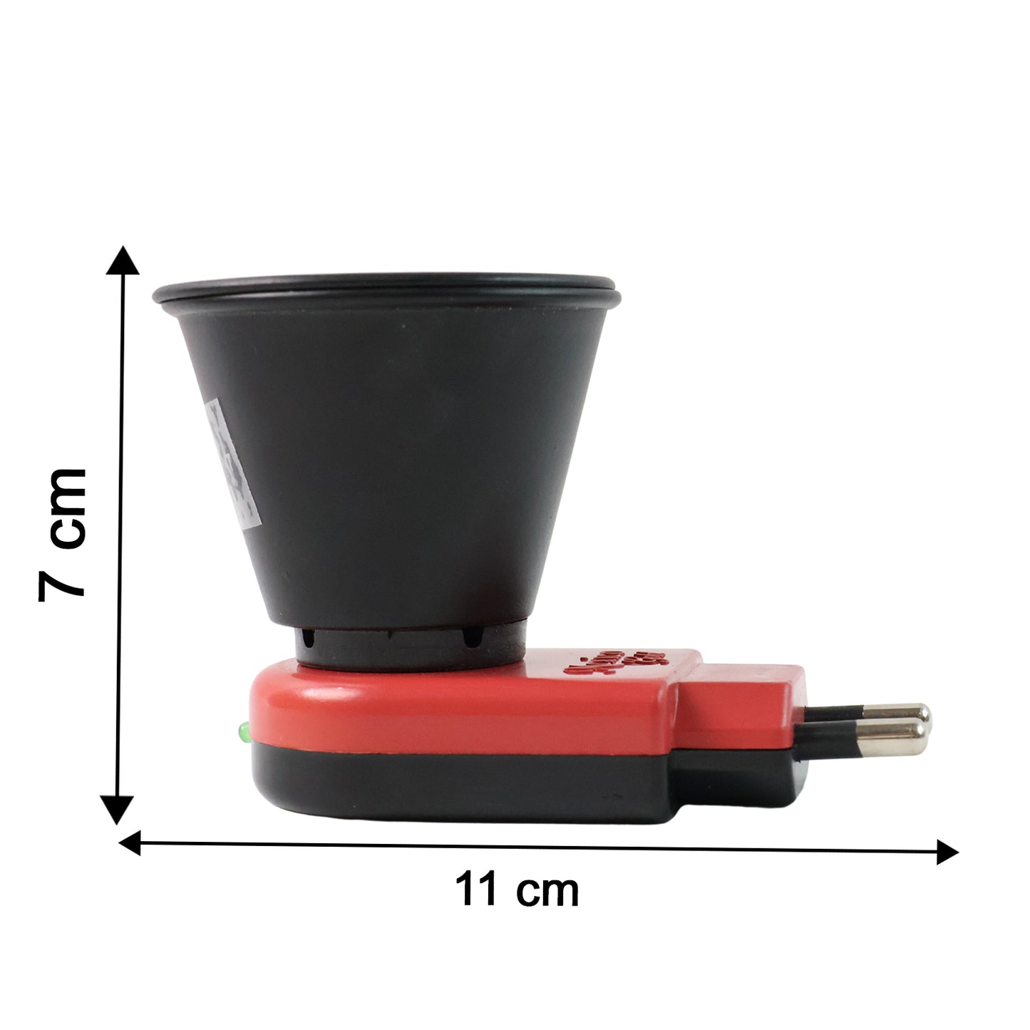 Wukusy electric Kapoor Dani camphor diffuser for home use, black plastic design with a power button and cord.