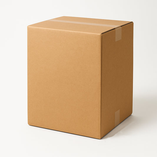 Heavy-duty brown packing box by Wukusy, 52x46x32 cm, ideal for product shipping and storage in home improvement projects.
