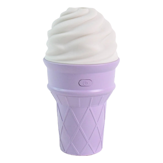 Purple ice cream cone-shaped air freshener humidifier by Wukusy, designed for home improvement and air freshening.