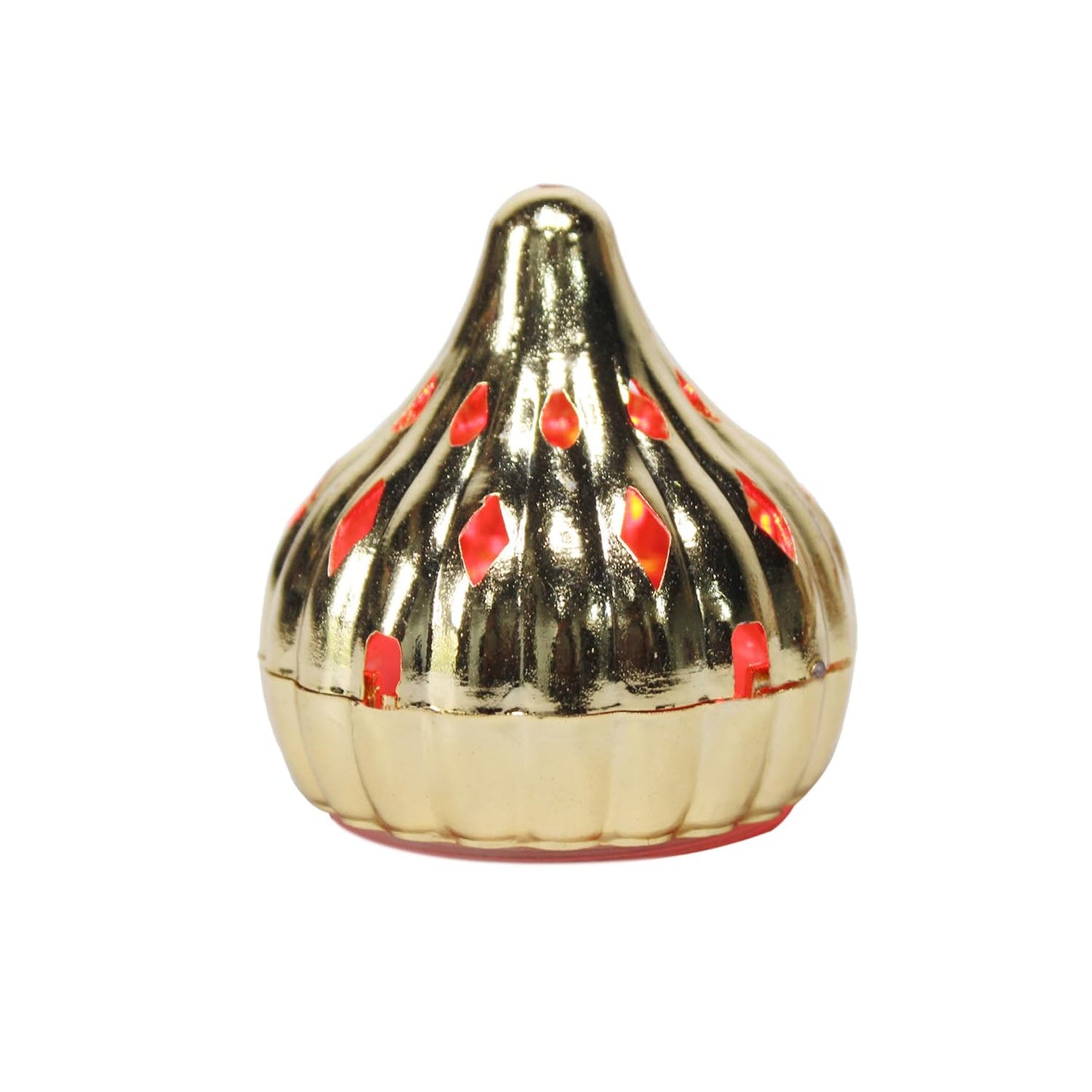 Multicolor Modak-shaped color-changing LED light by Wukusy, ideal for home decor and ambient lighting, shown in vibrant colors.