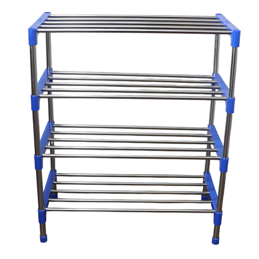 Wukusy 4-layer shoe rack organizer set with multiple compartments for efficient home shoe storage and organization.