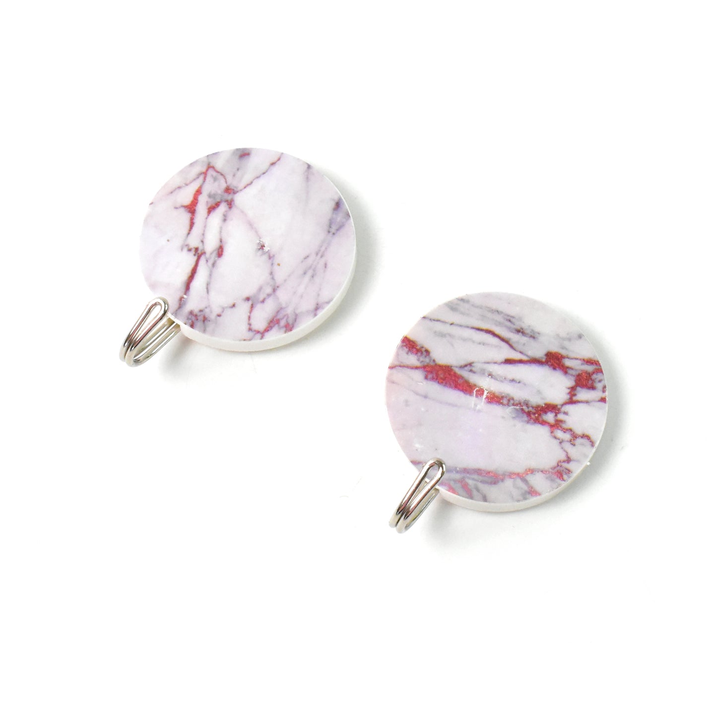 Wukusy multipurpose strong round self-adhesive hooks, 2-piece set for home improvement and organization.