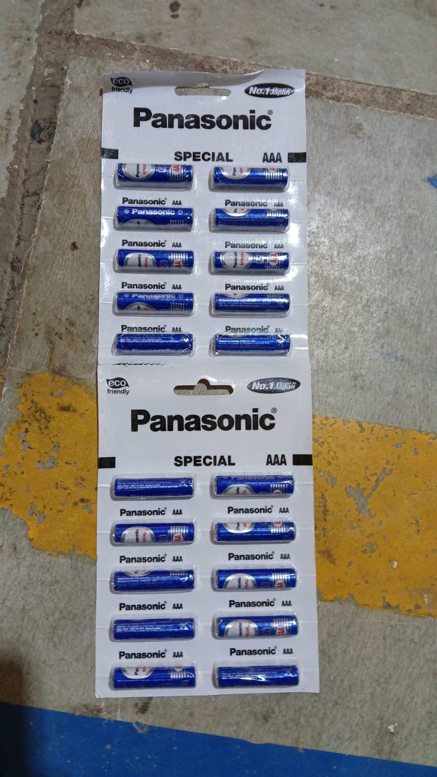 Set of 10 Panasonic Special AAA eco-friendly batteries for home improvement, featuring environmentally conscious design and reliable power.