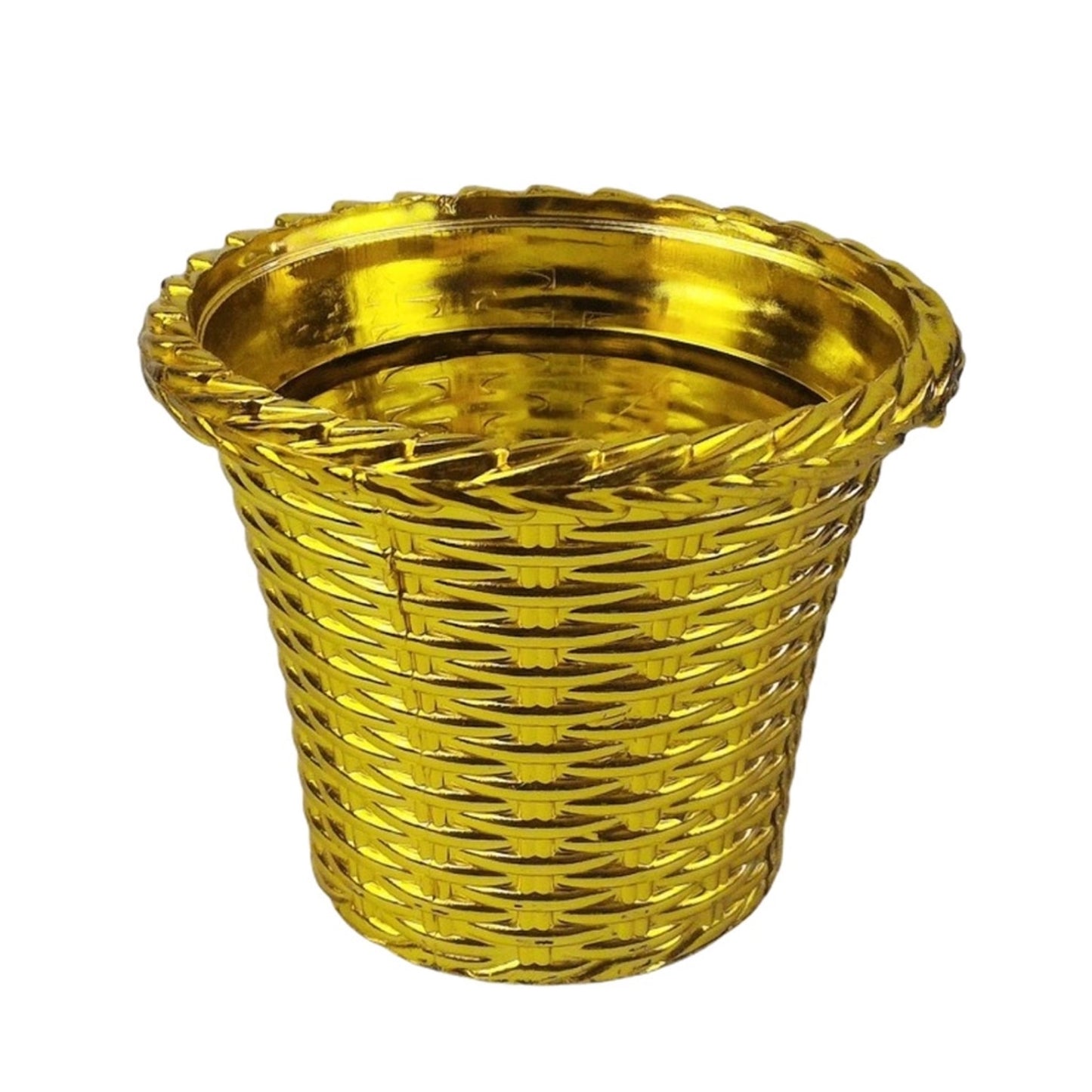 Plastic Flower Valencia pot by Wukusy, suitable for home and outdoor décor, shown in a vibrant, colorful design.