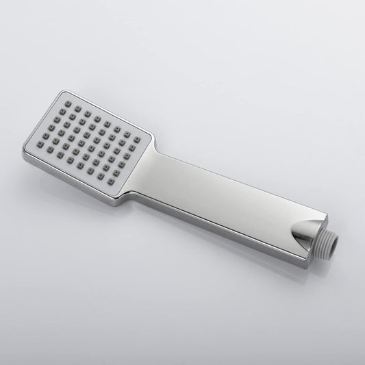Wukusy plastic high-pressure handheld shower head for home improvement, showing the shower head with adjustable spray settings.