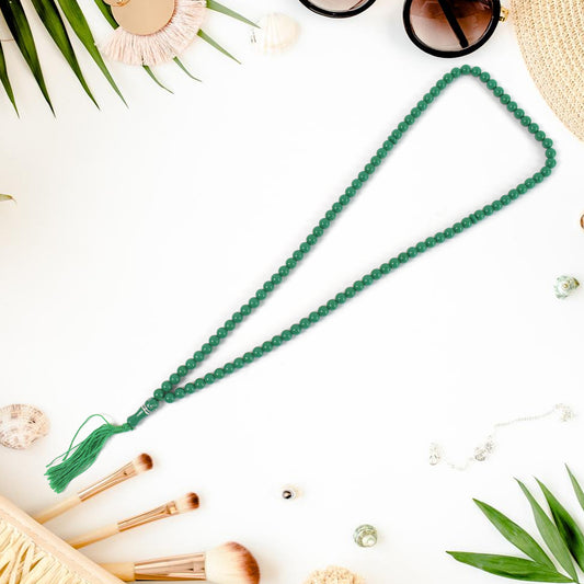 Wukusy Muslim prayer beads Tasbih with 99 beads, used for meditation and prayer, shown in a close-up image.