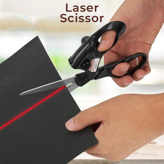 Wukusy professional laser scissors for home improvement, featuring precise cutting blades and ergonomic handle design.