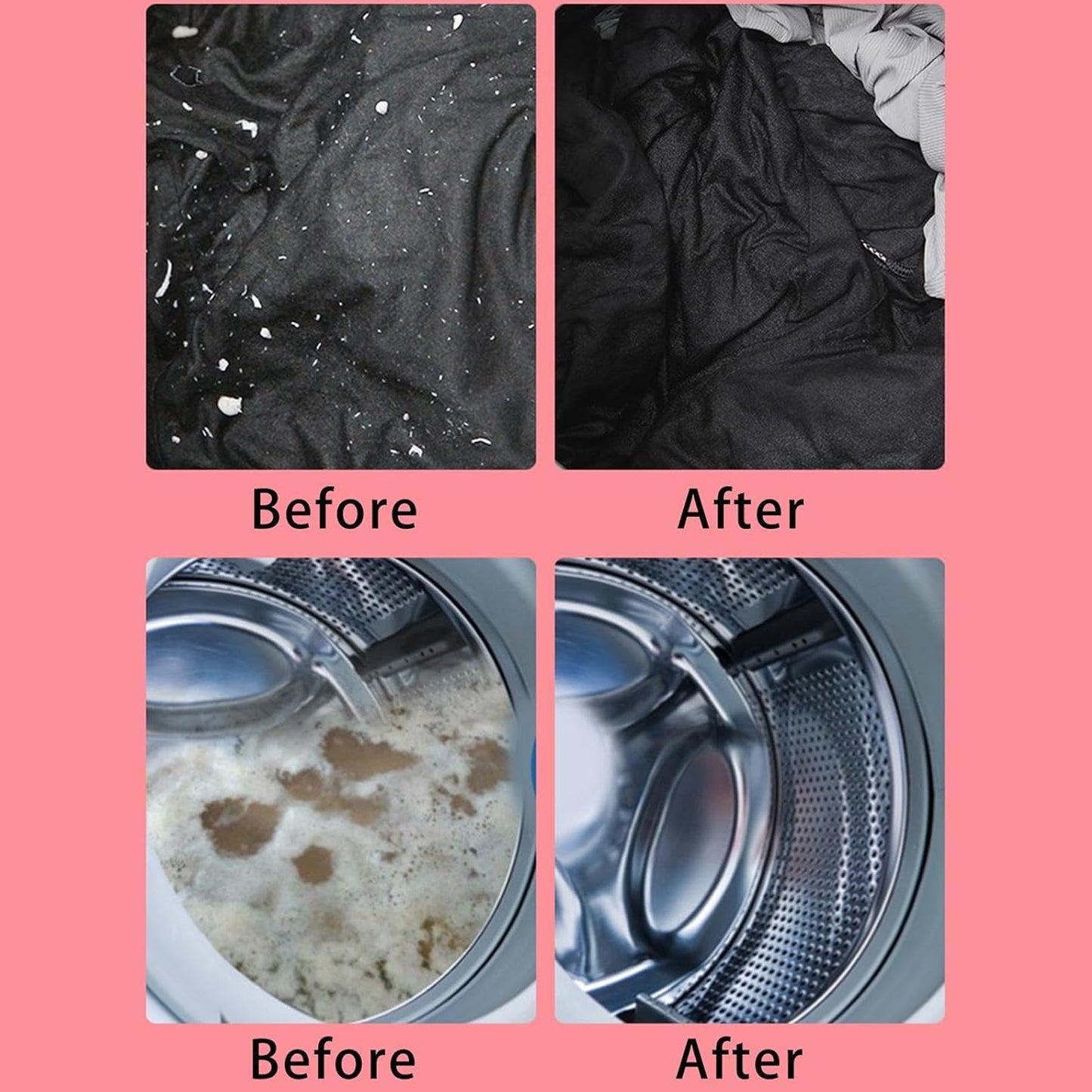Wukusy reusable cylindrical lint mesh bag for washing machines, designed to trap lint and protect clothing during laundry.
