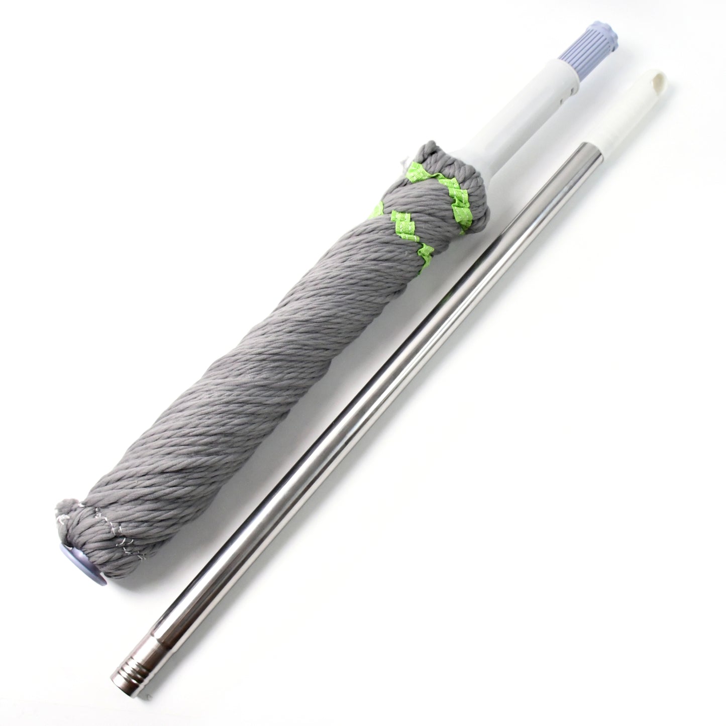 Wukusy Squeeze Twist Mop with stainless steel handle for efficient self-wringing and cleaning in home improvement tasks
