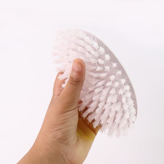 Wukusy Veepee Oval Cloth Washing Brush Set with four durable brushes for home cleaning tasks.