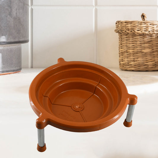 Wukusy plastic multipurpose Matka stand for plant pots and water pots, suitable for home and kitchen use, 1 piece.