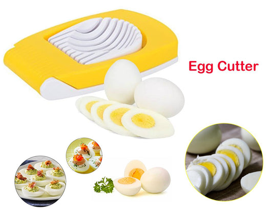Wukusy Premium Egg Cutter 1 for home and kitchen use, with stainless steel blades and ergonomic handle for easy egg slicing.