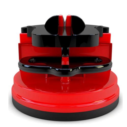 Wukusy manual kitchen knife sharpener for stainless steel knives, featuring a handheld device for easy sharpening at home.