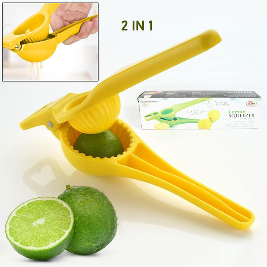 Wukusy 2-in-1 unbreakable lemon squeezer and bottle opener for kitchen use, durable and easy to handle.