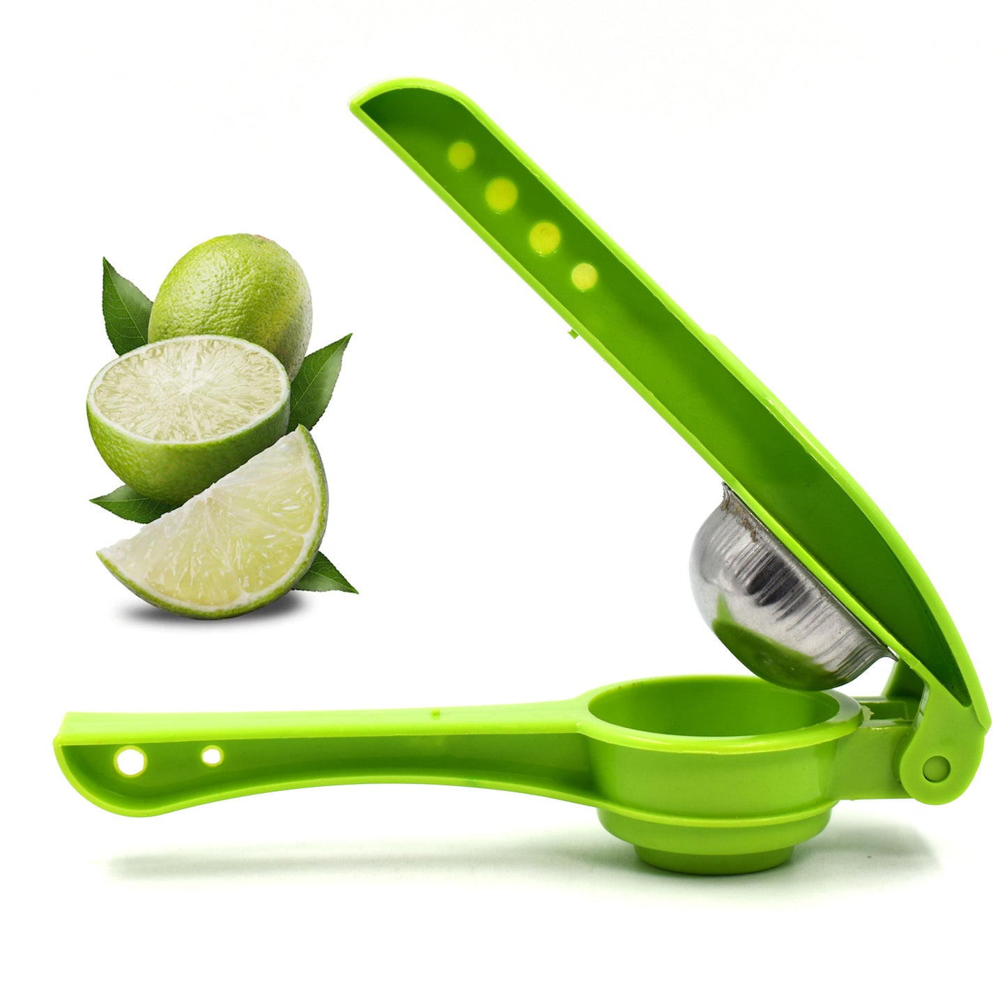 Wukusy 2-in-1 plastic lemon squeezer and opener for fresh citrus juice and effortless lemon opening in home kitchen.