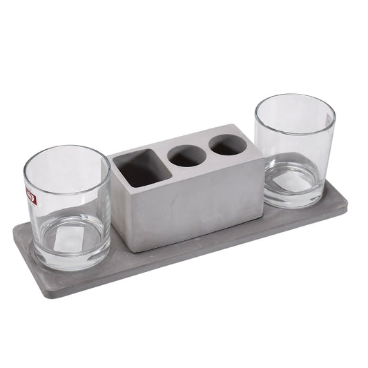 Wukusy 5223 2-wine glass marble holder with attractive design, ideal for hotel and cafe home and kitchen use.
