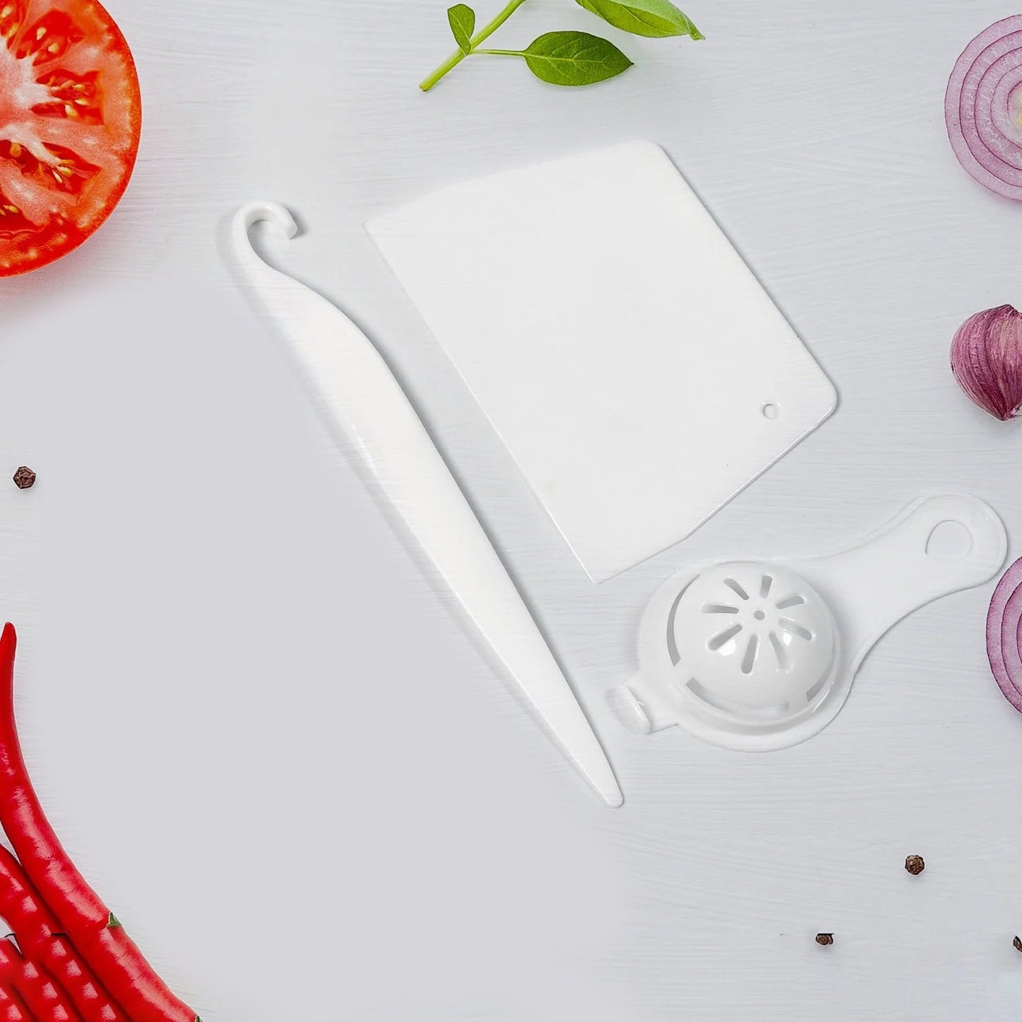 Wukusy 3-piece cake making and decorating tools combo for home, kitchen, and bakery use, including various decorating tools.