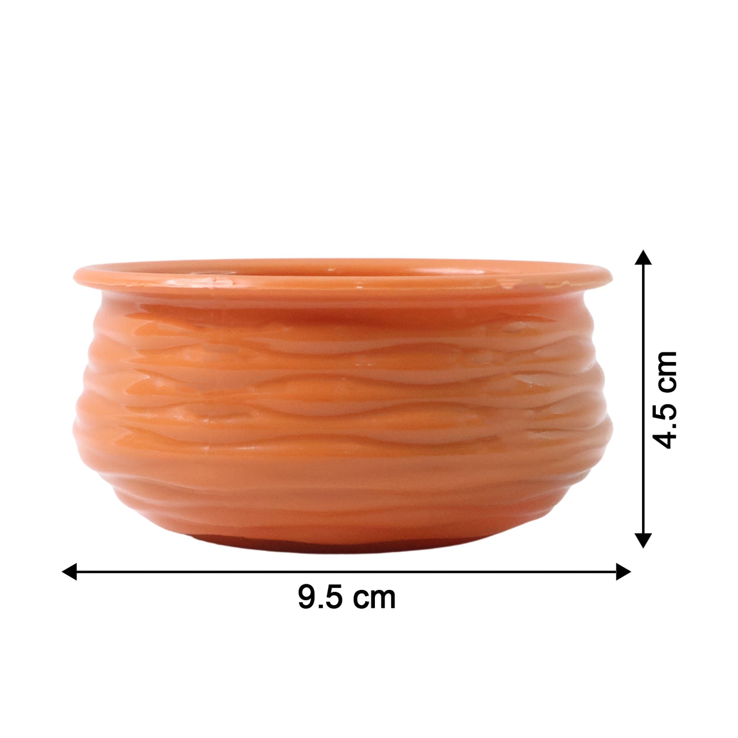 Wukusy classic terracotta-style Handi bowl for home and kitchen use, showcasing a round, earthy ceramic design.
