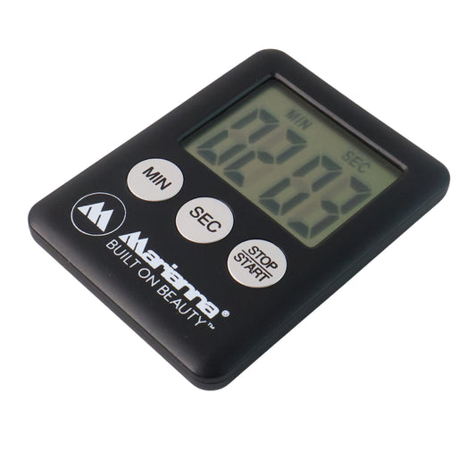 Digital kitchen countdown timer by Wukusy, showing a sleek digital display and control buttons for precise time tracking.