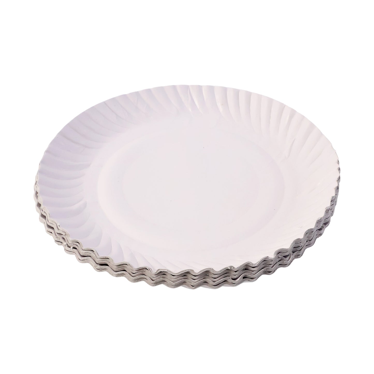 Wukusy Freshee 9-inch round compostable paper plates, set of 25, ideal for eco-friendly home and kitchen use