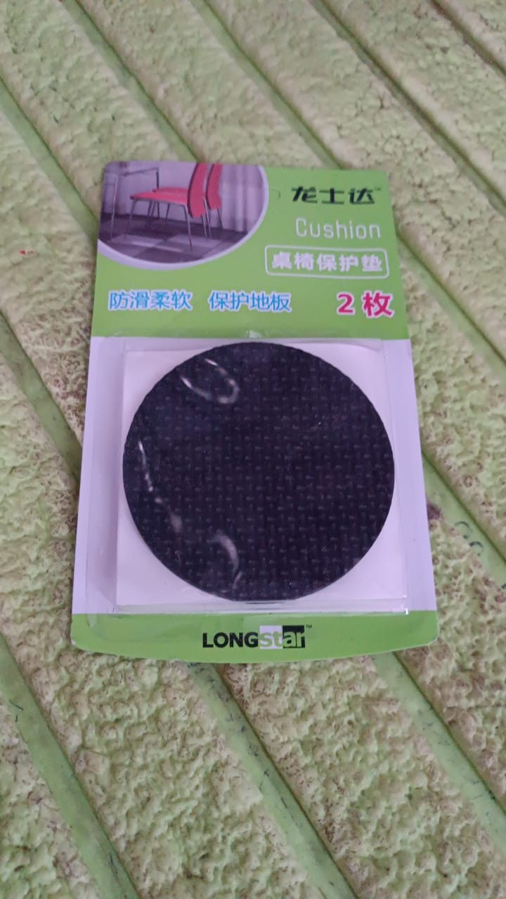 Wukusy Furniture Protection Pads, 2-piece set, clear adhesive pads for protecting furniture and floors from scratches.