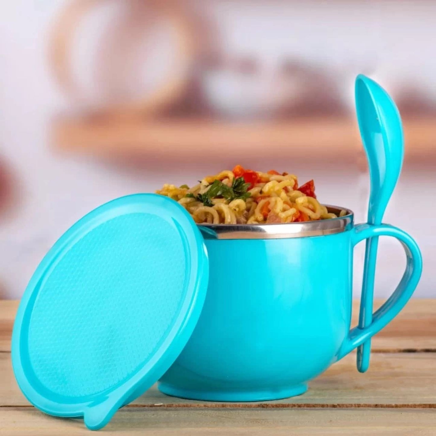 Wukusy Home Chef Tangy Twist insulated lunch bowl, 650ml capacity, with a sleek design for keeping food fresh and warm.