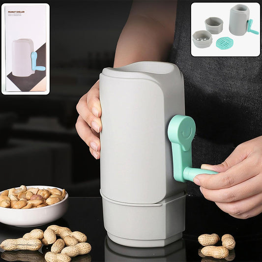 Wukusy manual hand-crank peanut sheller machine for home and kitchen use, with durable metal construction and easy operation