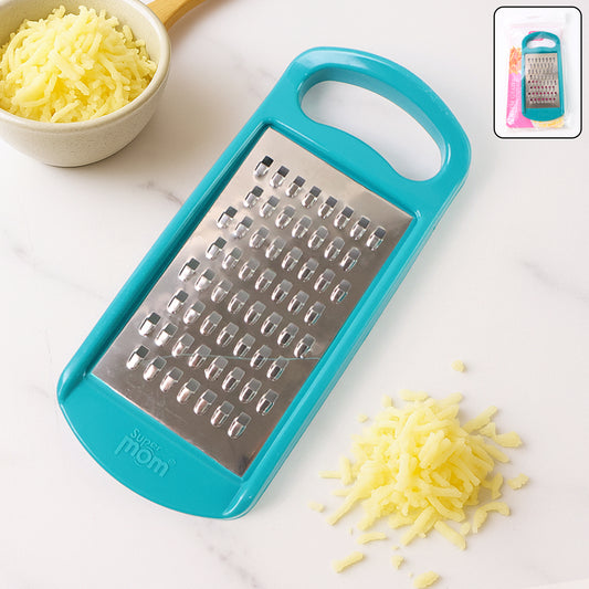 Wukusy multipurpose cheese and vegetable grater, 1-piece, stainless steel with multiple grating surfaces for kitchen use