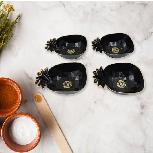 Wukusy Pine Junction ceramic tea cups and mugs set with pineapple-shaped serving bowl, 12-piece home and kitchen tableware.