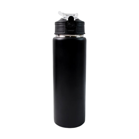 Wukusy stainless steel sports water bottle, 500ml capacity, with a sleek design and leak-proof lid for outdoor and gym use.