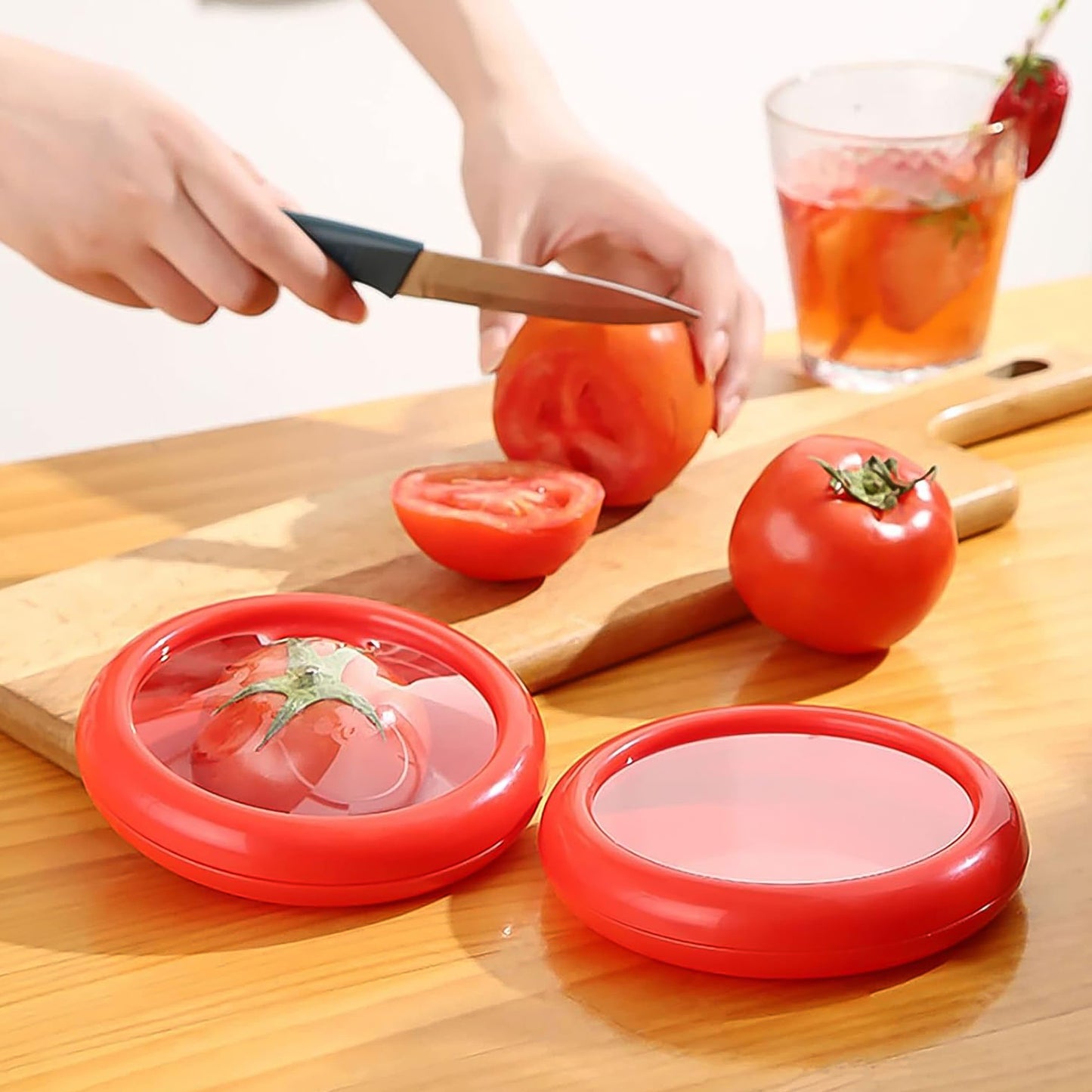 Wukusy vegetable container for fresh fruits and vegetables, premium kitchen food saver keeper, 1 piece.