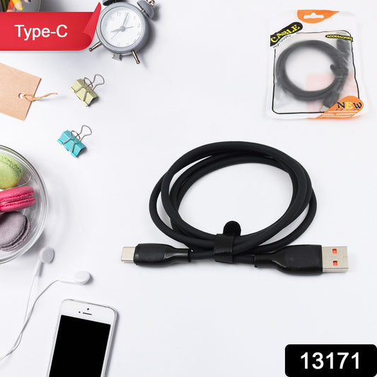Wukusy Type C data and fast charging cable, 1 meter long, for mobile devices, with a durable design and universal compatibility.