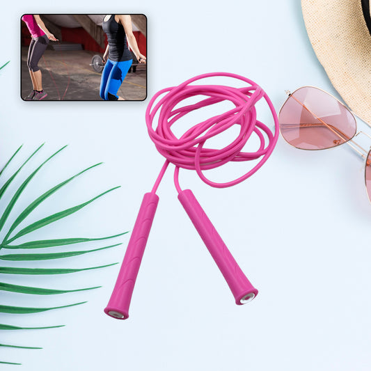 Wukusy 3m plastic adjustable jump rope for high-speed skipping, ideal for CrossFit and fitness workouts.